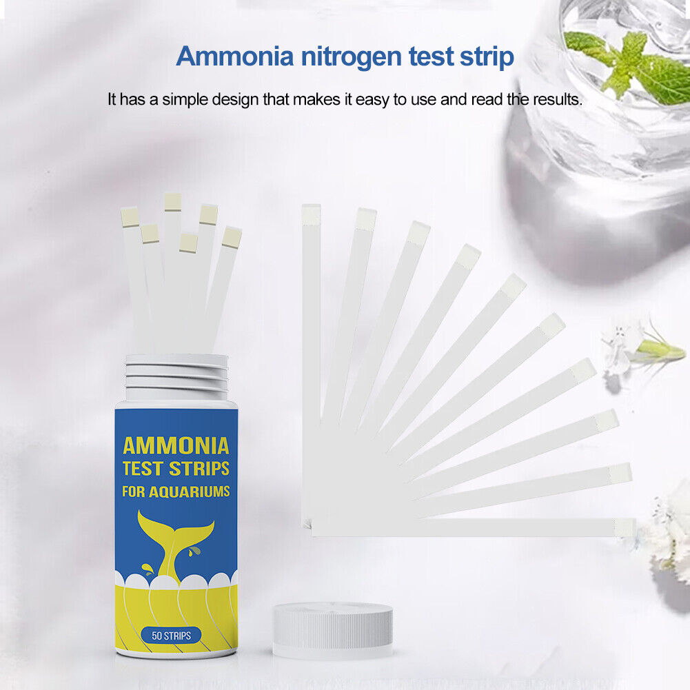 Marine Aquarium Water Test Kit - 50Pc Ammonia Nitrogen Quick Water Quality