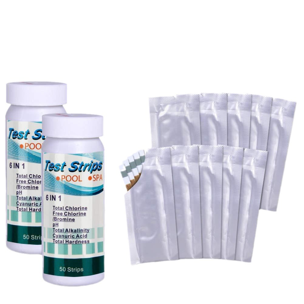 6 in 1 Pool Water Test Strips, - Marine Aquarium Water Test Kit ulasan dan harga