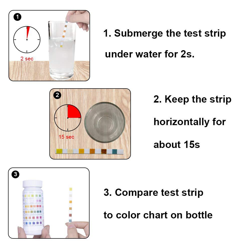 6 in 1 Pool Water Test Strips, - Marine Aquarium Water Test Kit ulasan dan harga