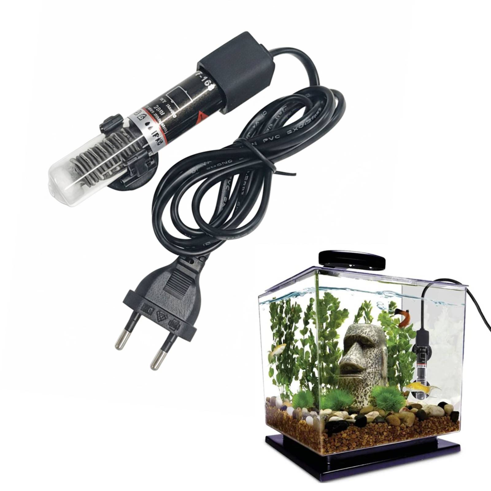 Mini Aquarium Heater Submersib - Marine Aquarium Water ulasan dan harga