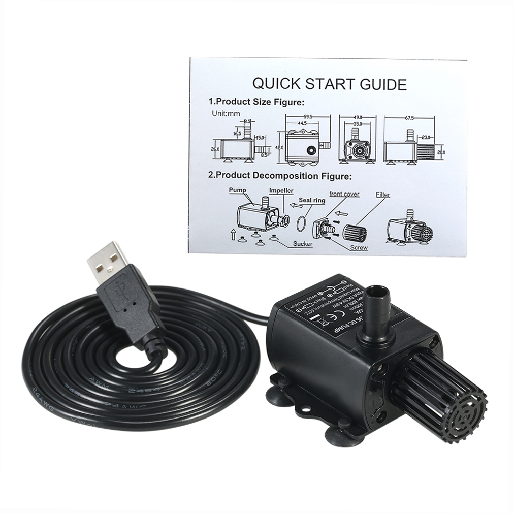 Ultra-quiet Mini USB DC5V 4.8W - Marine Aquarium Dc Pump ulasan dan harga