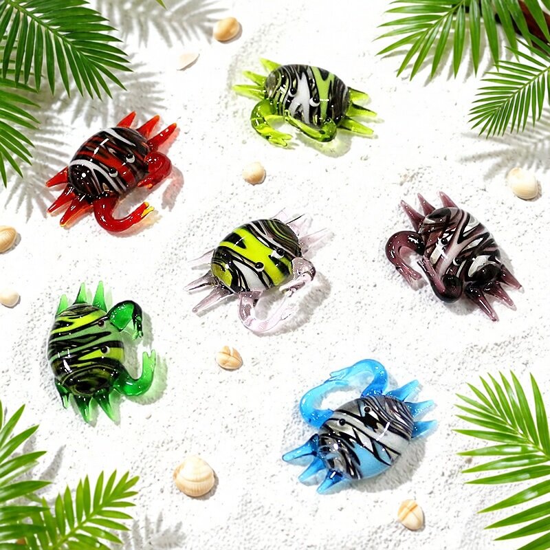 Handmade Cute Mini Glass Crab  - Marine Aquarium Mini ulasan dan harga