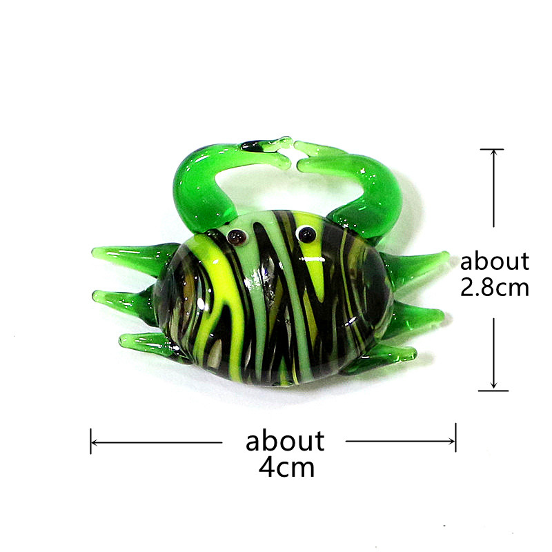 Handmade Cute Mini Glass Crab  - Marine Aquarium Mini ulasan dan harga