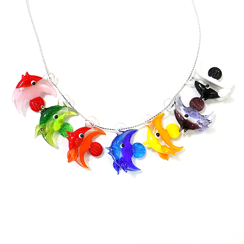 2pcs Mini Fish Glass Pendant C - Marine Aquarium Mini ulasan dan harga