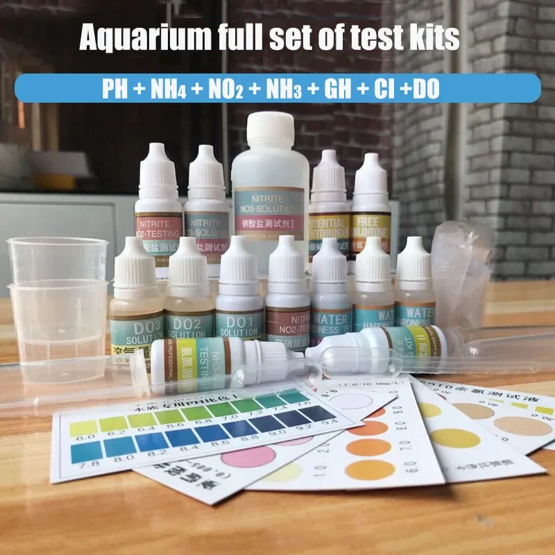 PH NH4 NO2 NO3 GH CI H2S DO Ch - Marine Aquarium Water Test Kit ulasan dan harga