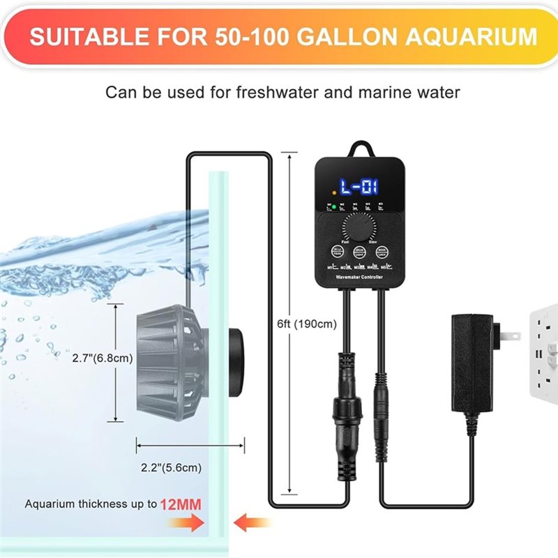 ABRU-Wave Maker With Controlle - Powerhead Wave Maker ulasan dan harga